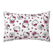 Hello Kitty Throw Pillow Cover Decoration Pillow Case Cushion for Home Sofa Couch Queen Size 20x30 Inch