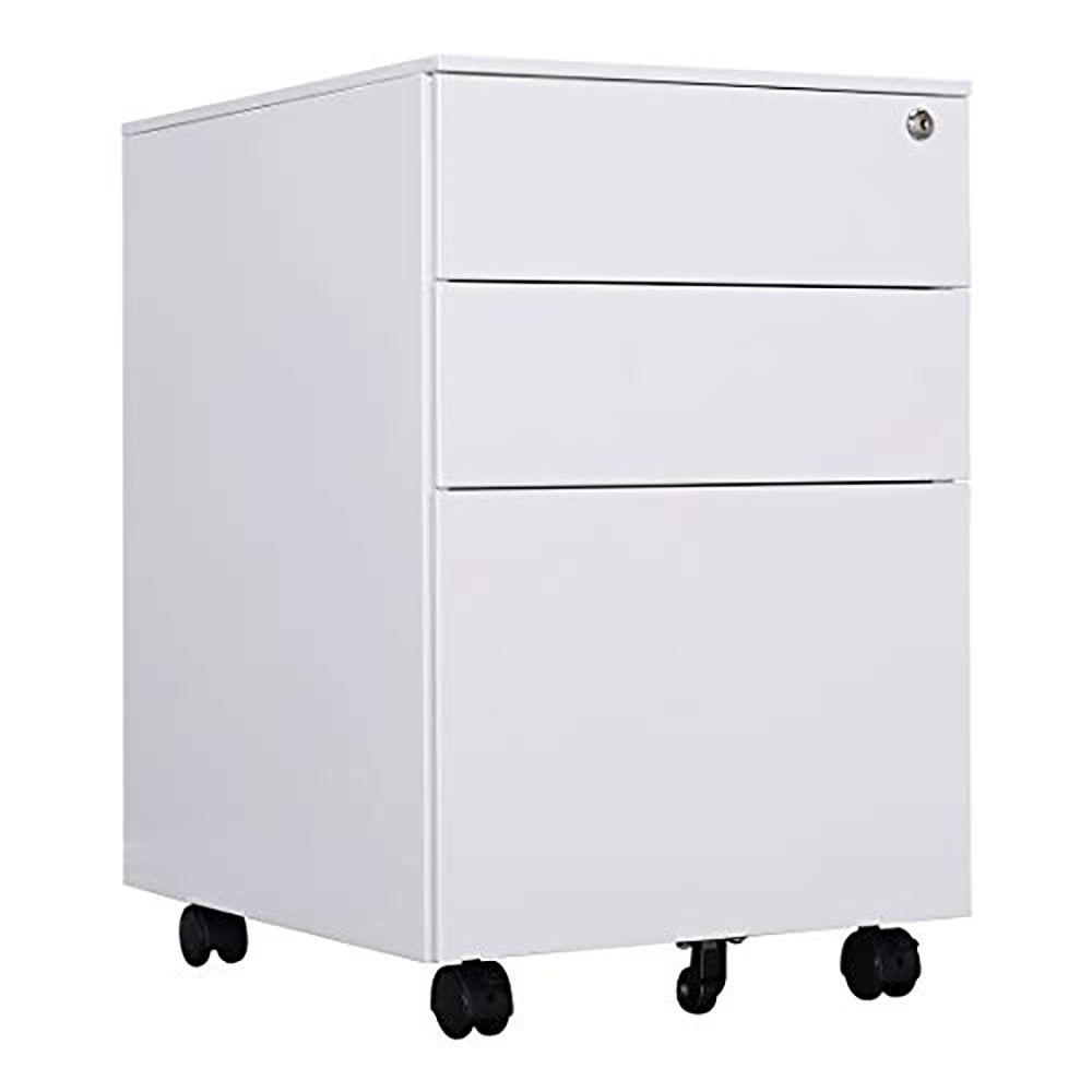 Topcobe Metal Filing 3 Drawer Mobile File Under Desk