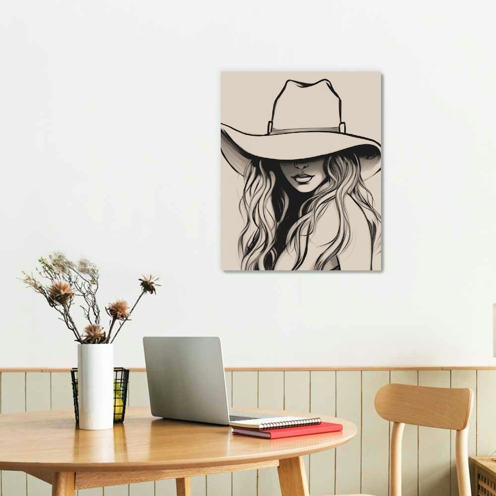 Western Wall Collage Kit - Set Of 50 4x6 Inch Cowboy Cowgirl Vintage Decor Photos & Tape