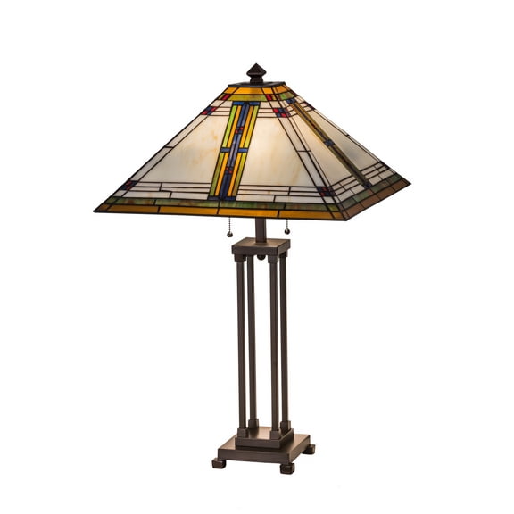 1214 Madison Collection Pendant Lamp D:12in H:9in Lt:3 Polished Nickel Finish Royal Cut Golden Teak (Smoky)