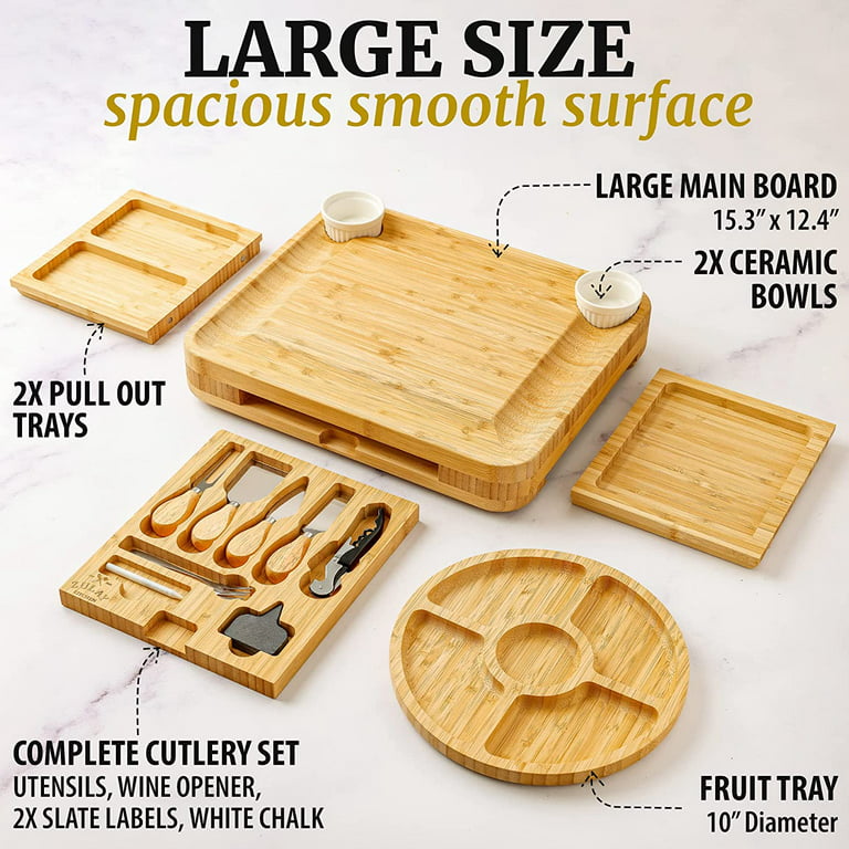 Zulay Kitchen Extra Thick Plastic Cutting Boards 6 Piece Set, 6 - City  Market