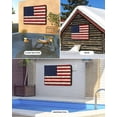 thumbnail image 4 of American Flag Outdoor TV Cover 48 to 50 Inch Weatherproof, Vintage Wooden Star Striped Red Blue 600D Oxford TV Covers with Waterproof Zipper, Outside Flat TV Screen Protector Size 48"W x 30"H x 4.5"D, 4 of 7