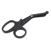 Trauma Shears, 7" Stainless Steel Gauze Bandage Shears, Sharp Curved Scissors, for Surgical, Medical and Nursing Cutting Bandages First Aid/Emergency/ Paramedic Medical Tool(Black)