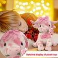 thumbnail image 4 of Strawberry Highland Cow Stuffed Animal with Strawberry Scent，Pink Cow Plush Toys 9.84 Inch Super Soft & Stuffed Plush Fall Plush Perfect,Valentine's Day Gifts For Her, 4 of 5