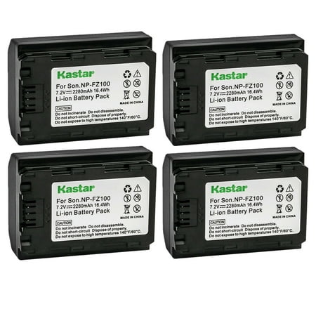 Image of Kastar 4-Pack Battery Replacement for Sony Alpha 9 α9 Sony Alpha A9 / ILCE-9 Sony Alpha A 9 Sony Alpha 9R α9R Alpha A 9R Alpha A9S α9S Alpha A9 II A9II α9 II Α9ii Sony Alpha A6600 α6600 Cameras