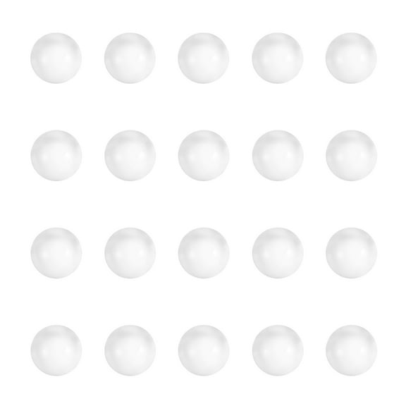 Uxcell 20 Pcs Quartz Pearl Balls, 6mm Round Glass Crystal Loose Beads for Vase Filler, Resin Art, Jewelry Making, DIY Crafts, Home Decoration, Clear
