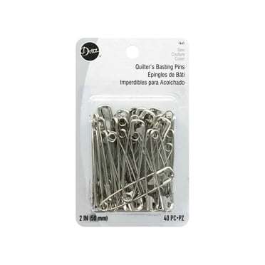 Dritz 50 Spille Di Sicurezza In Acciaio Nichelato - Formati Assortiti 00,1,2,3, Antiruggine Per Cucito E Fai Da Te