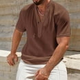 thumbnail image 3 of BUIGTTKLOP Mens Casual Shirt Short Sleeve Collar Textured Shirts Summer Beach T-Shirts 2026, 3 of 5