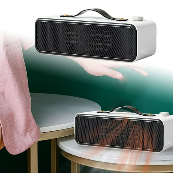 Portable Space Heater with Thermostat and Overheat for Indoor Use Fast Heating Ceramic Technology Energy Efficient Personal Desk Heater for Home Winter