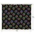 thumbnail image 5 of Colorful Mice Games Icons Black Pattern Shower Curtain 84"x72" ,Bathroom Decorative Shower Curtains Set with 12 Hooks,Modern Waterproof Washable Shower Curtain, 5 of 6