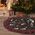 thumbnail image 5 of Kdxio Pirate Skulls Print Christmas Tree Skirt Christmas Xmas Tree Skirts Mat for New Year Holiday Christmas Party Decorations-30", 5 of 6