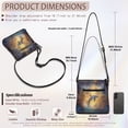 thumbnail image 7 of Kuiaobaty Dolphin Madala Galaxy Print Crossbody Bag for Women, Medium Size Vegan Leather Shoulder Purse Crossbody, Casual Waterproof Sling Handbag with Adjustable Strap for Travel, 7 of 7