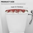 thumbnail image 5 of ZIATUBLE Christmas Snowman Toilet Tank Top Cover Snowflakes Toilet Tank Dust Cover with Stretch Edges Toilet Cover Lid Protective Cover Dustproof Toilet Tank Lids Covers, 5 of 5
