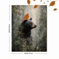thumbnail image 3 of Forest Majestic Bear Canvas Print Home Man Cave Cabin Living Room Wall Decor, 3 of 8