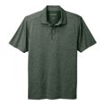 thumbnail image 5 of Yellow Rooster Mens Short Sleeve Shadow Stripe Polo Shirt Deep Forest Green 2XL, 5 of 7