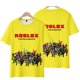 thumbnail image 1 of ROBLOX-Camiseta de mundo Virtual para niños y niñas, camisa de manga corta con cuello redondo, periférico, Anime, tendencia para adolescentes, juego de verano, 1 of 4