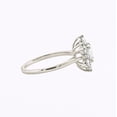 thumbnail image 3 of Dash Jewelry 2 Ct Round Cut Moissanite Engagement Ring - 14K White Gold Plated - Chic Solitaire Ring for Women - Dazzling Design for Any Occasion - Prong Set for Ultimate Sparkle, 3 of 6