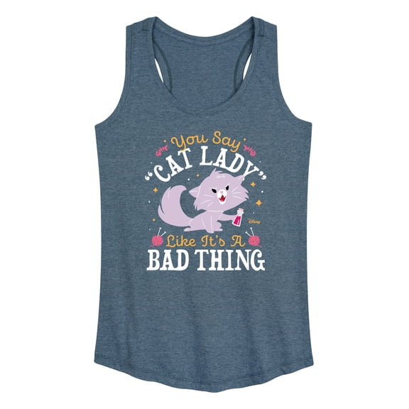 Disney Classics - Cats & Dogs - Cat Lady Like Its A Bad Thing - Women's Racerback Tank Top