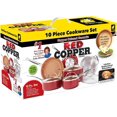 thumbnail image 2 of Red Copper 10 PC Copper-Infused Ceramic Non-Stick Cookware Set, 2 of 6