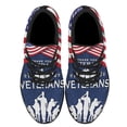 thumbnail image 2 of Thank You Veterans The US American flag Shoes Sneakers Black Size 12, 2 of 7
