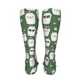 thumbnail image 6 of Kdxio Alpaca Faces Funny Silky Novelty Funky Long Knee High Socks Soft 3D Print Cosplay Crazy Stockings for Men Women, 6 of 8