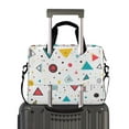 thumbnail image 2 of FORMRS 16" Laptop Bag Carrying Sleeve Case with Handle Travel Shoulder Briefcase, Red Simple Shapes, 2 of 8