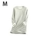 thumbnail image 3 of Ropa interior térmica de mujer portátil Color sólido reutilizable reemplazo de manga larga invierno otoño caliente mantenimiento camiseta de Prendas para la parte del cuerpo gris claro METRO Jumpingount AP013396-42, 3 of 6