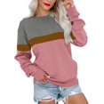 thumbnail image 1 of Womens Casual Crewneck Sweatshirt Long Sleeve Tops Cute Pullover Loose Fit, 1 of 5