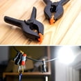 thumbnail image 5 of LimoStudio 12 PCS Black Nylon Muslin/Paper Photo Backdrop Background Clamps, 3.75 inch with Camera Adapter Clamps,, 5 of 5