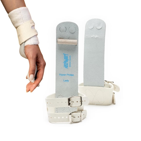 Grips de gimnasia Reisport Protec Hyper Buckle talla mediana