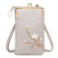 thumbnail image 1 of Feltree Women's Leather Crossbody Bag with Phone Pocket, Card Slots, Adjustable Strap, Compact 7x4x2 Inches Sling Purse for Everyday Use, 1 of 8