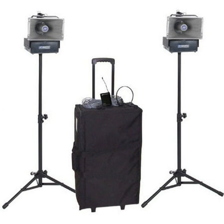 AmpliVox Deluxe Wireless Speaker Half-Mile Hailer Kit