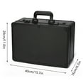 thumbnail image 2 of Professional Barber Case with Combination Lock, Large Hard Shell Travel Organizer for Hair Clippers Scissors Tools, Portable Storage Box for Stylists Hairstylist – Holds 4 Clippers & 8 Shears, 2 of 11