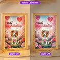 thumbnail image 2 of Hello Valentine’s Day Beagle Flower Crown Romantic Pink Floral Acrylic Plaque with Wood Photo Frame Box Beagles Dog Lover Gifts Idea Light Box - 00031, 2 of 5