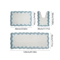 thumbnail image 3 of Juego de 3 Alfombrillas de Baño de Piel Sintética: Alfombrilla de Inodoro Suave y Absorbente para El Suelo, Alfombrilla Antideslizante para La Entrada, Alfombra Acogedora y Absorbente de Agua para La, 3 of 6