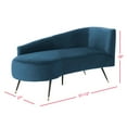 thumbnail image 4 of SAFAVIEH Evangeline Parisian Settee Navy / Black, 4 of 7