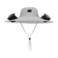 thumbnail image 4 of Solar Fan Hat, UPF 50+ Wide Brim Sun Hat with 2 Fans, Solar & USB Rechargeable, 3 Speeds for Fishing/Camping/Hiking/Gardening, 4 of 5