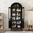 thumbnail image 3 of RRO Modern Metal Kitchen Pantry Storage Hutch Cabinet with Doors and Adjustable Shelves, 3 of 6