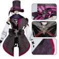 thumbnail image 4 of Lyney Cosplay Genshin Impact Costume Wig Fontaine Lyney Leather Magician Uniform Short Hair Glove Twins Halloween Carnival Game, 4 of 5