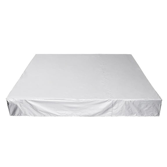 8x8ft Pool Cover, Stock Tank Pool Cover Protector with Solar Pool Cover, Oxford cloth Tear Resistant Pool Cover for Above Ground Pools, Windproof and Dustproof Swimming Pool Cover