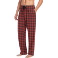 thumbnail image 5 of CROPD Crowbar Plaid Pattern Pajama Pants Mens Lounge Pants Super Soft Men Pajama Bottoms with Drawstring & Pockets, 5 of 7