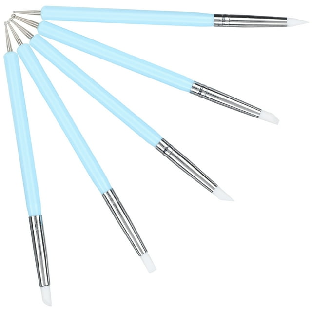 Bolígrafo 5 Uds, Bolígrafo Para Escultura De Arcilla De Silicona, Bolígrafos, Herramienta Para Puntear Uñas, Pinceles De Cerámica, Bolígrafo