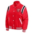 thumbnail image 2 of Women's WEAR by Erin Andrews Red Kansas City Chiefs Varsity Lightweight Full-Snap Jacket, 2 of 5