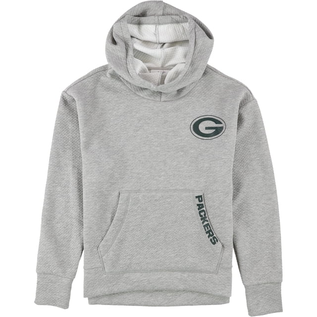 Touch Sudadera con capucha texturizada de los Green Bay Packers para mujer, gris, mediano