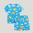 thumbnail image 6 of WIBACKER 3-8T Boys' Two Piece Dinosaur Sleepwear Top and Bottom Pajama Set Kids Cool Short Summer Pjs, 6 of 8
