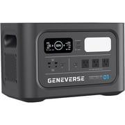 GENEVERSE 1210Wh LiFePO4 Portable Power Station, HomePower ONE PRO: 7 Outlets (3X 1200W AC Outlets). Quiet, Indoor-Safe Backup Battery Generator For Home Devices, 2Hr Charge, 3,000+ Recharge Cycles