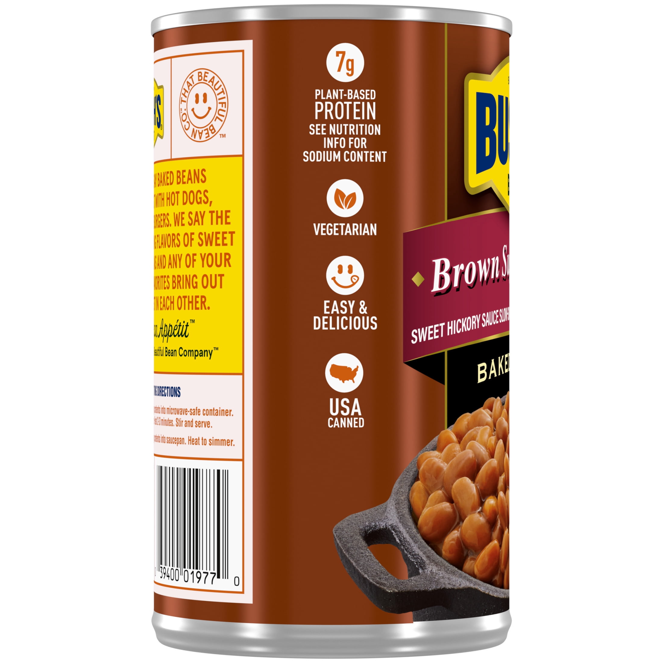 Bush's Brown Sugar Hickory Baked Beans, Canned Beans, 28 oz Can