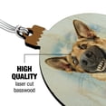 thumbnail image 3 of German Shepherd Dog Selfie Wood Christmas Tree Holiday Ornament, 3 of 7