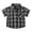 R314-Black, variant on Toddler Baby Boys Dress Shirts Summer Casual Plaid Shirt Short Sleeve Button Down Shirts Breathable Comfy Tops Little Kids Stylish Daily Wear 18-24 Months
