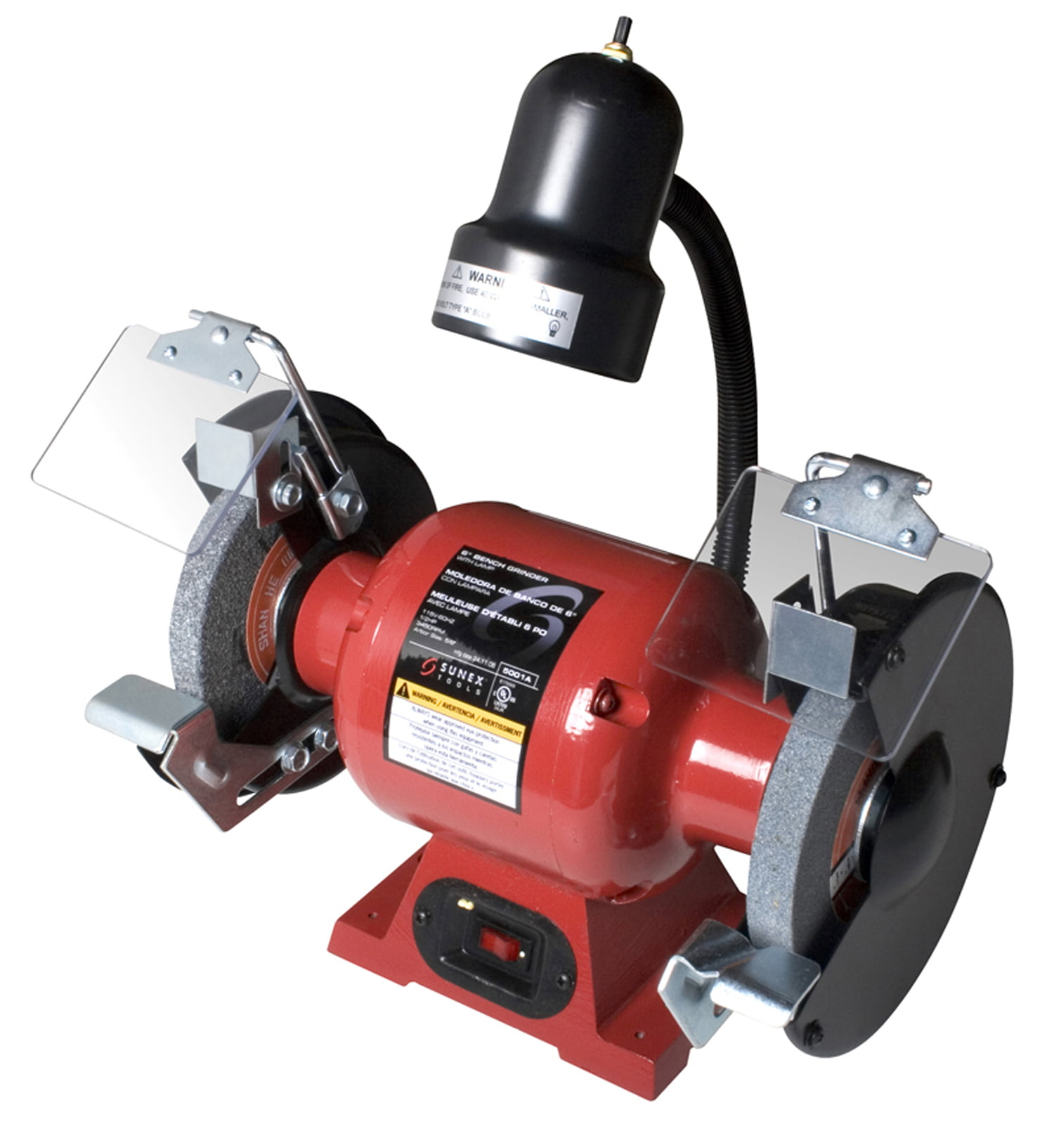 Performance Tool W50001 1/2 HP Motor 6-Inch Bench Grinder With Light
